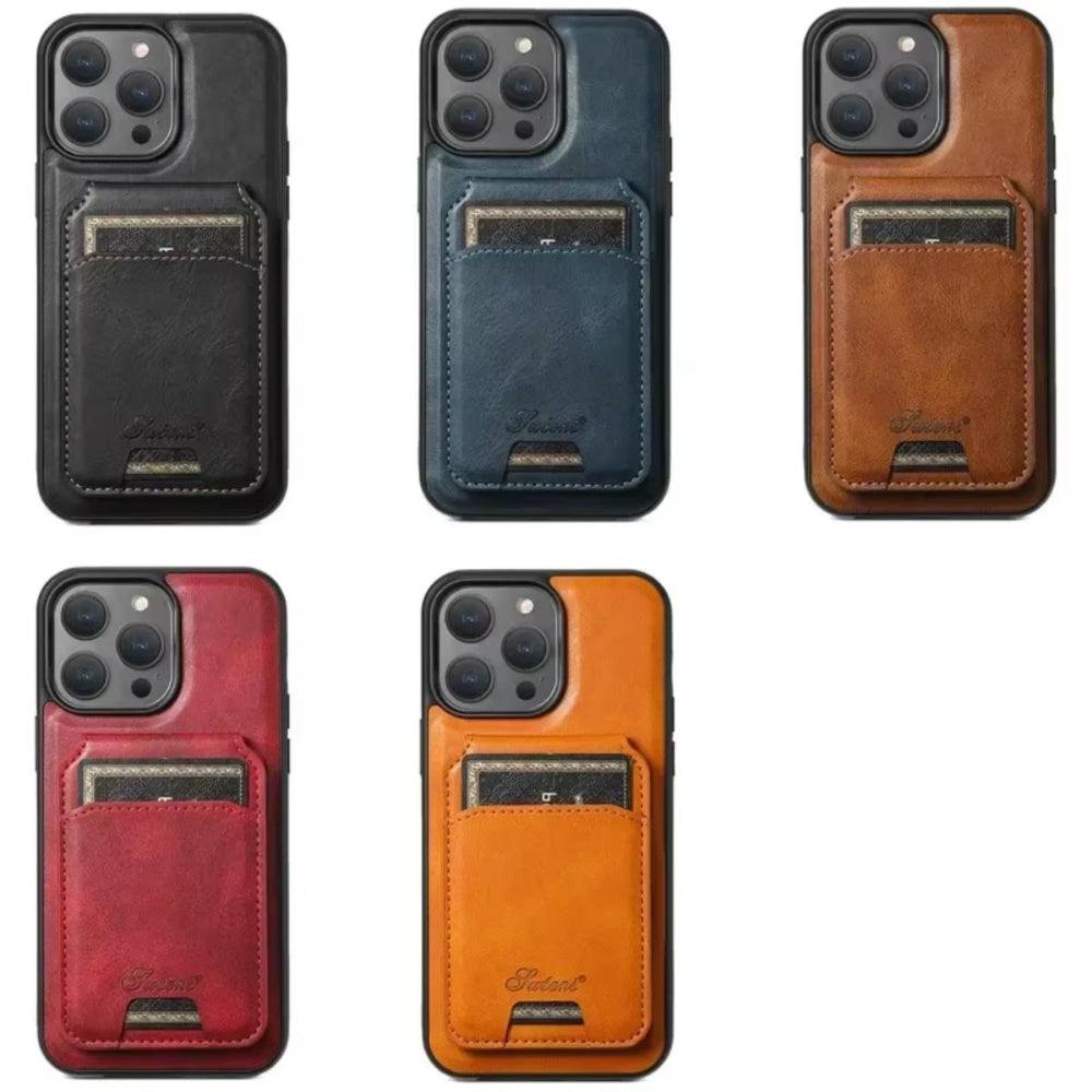MagSafe 2-in-1 Detachable Leather Wallet iPhone Case – Shockproof & Wireless Charging Compatible