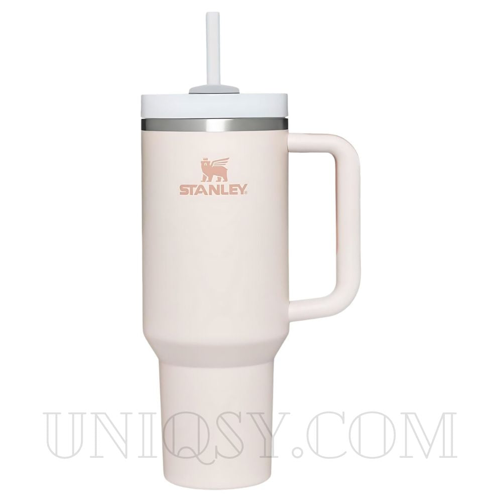 Stanley 40 OZ Tumbler Rose Quartz – Elegant Stanley Mug, Cup & Quencher for Hot & Cold Drinks