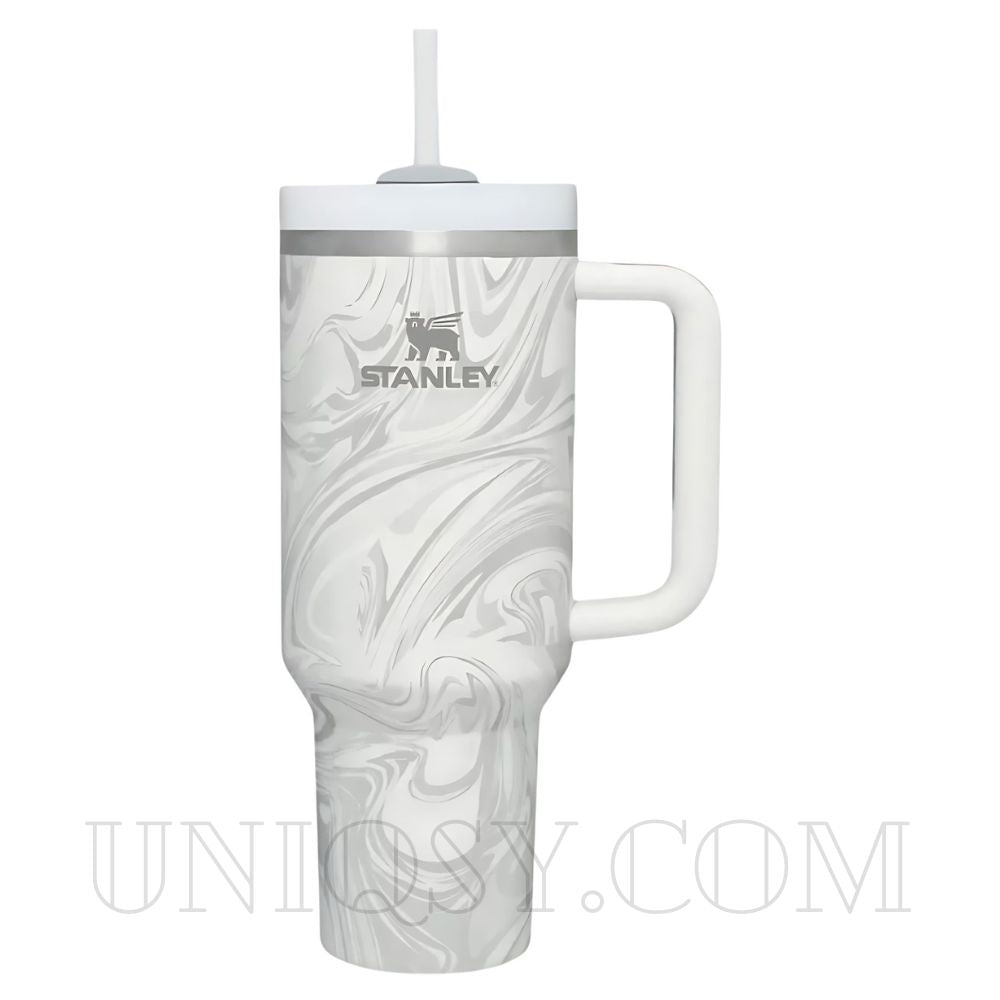 Stanley 40 OZ Tumbler Polar Swirl – Stylish Stanley Mug, Cup & Quencher for Hot & Cold Drinks