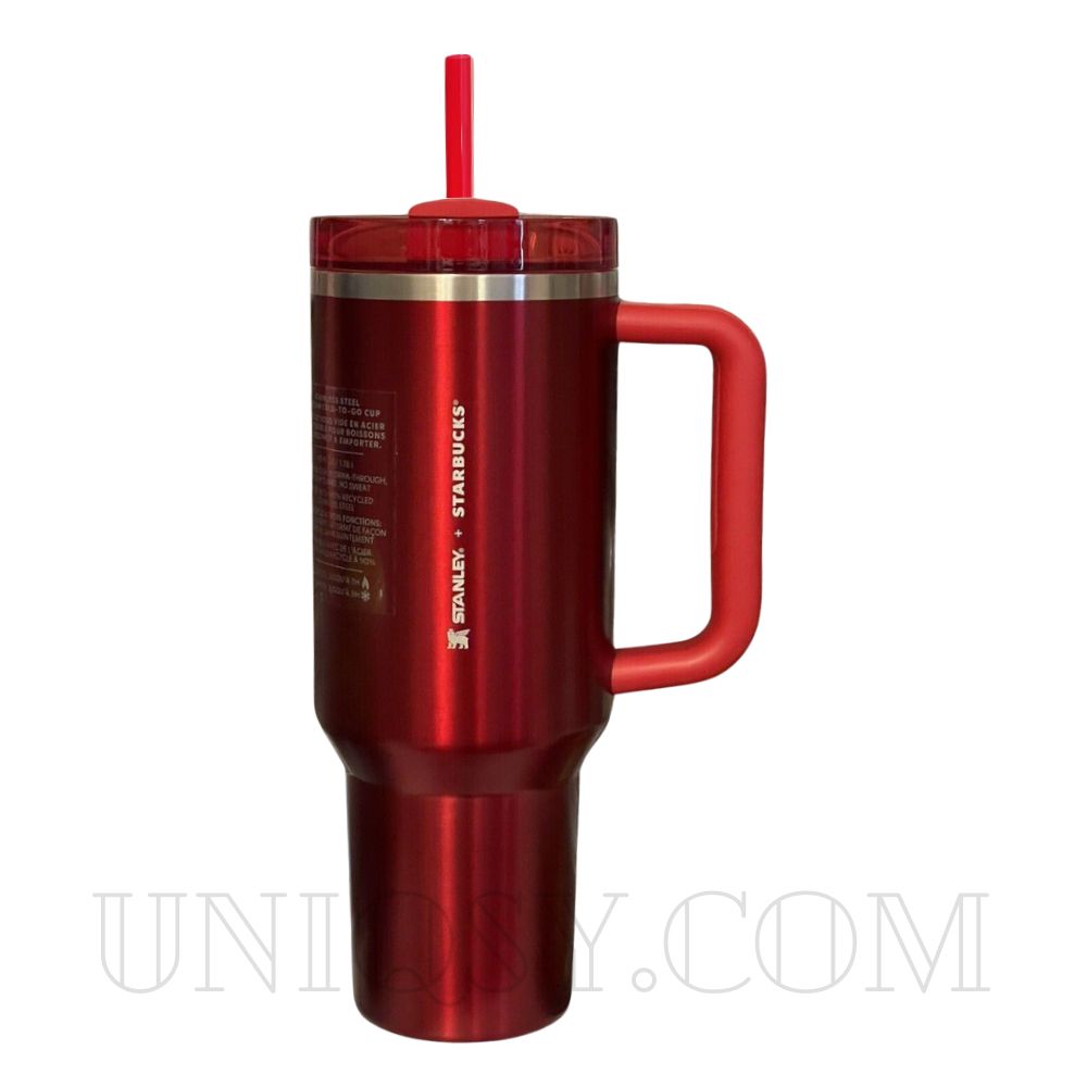Stanley X Starbucks 40 OZ Tumbler Red – Limited Edition Stanley Mug, Cup & Quencher for Hot & Cold Drinks