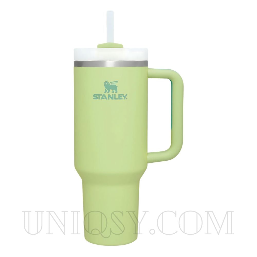 Stanley 40 OZ Tumbler Citron Light Green – Fresh Stanley Mug, Cup & Quencher for Hot & Cold Drinks