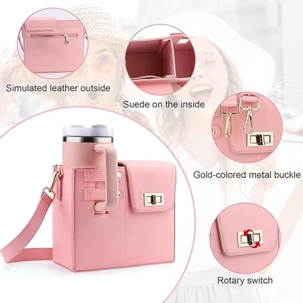 Stanley Tumbler Crossbody Organizer Bag - Fits 30 oz & 40 oz Tumblers