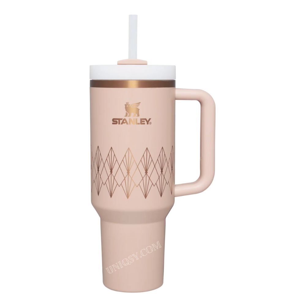 Stanley 40 OZ Tumbler Blush Gloss Deco – Elegant Stanley Insulated Drinkware
