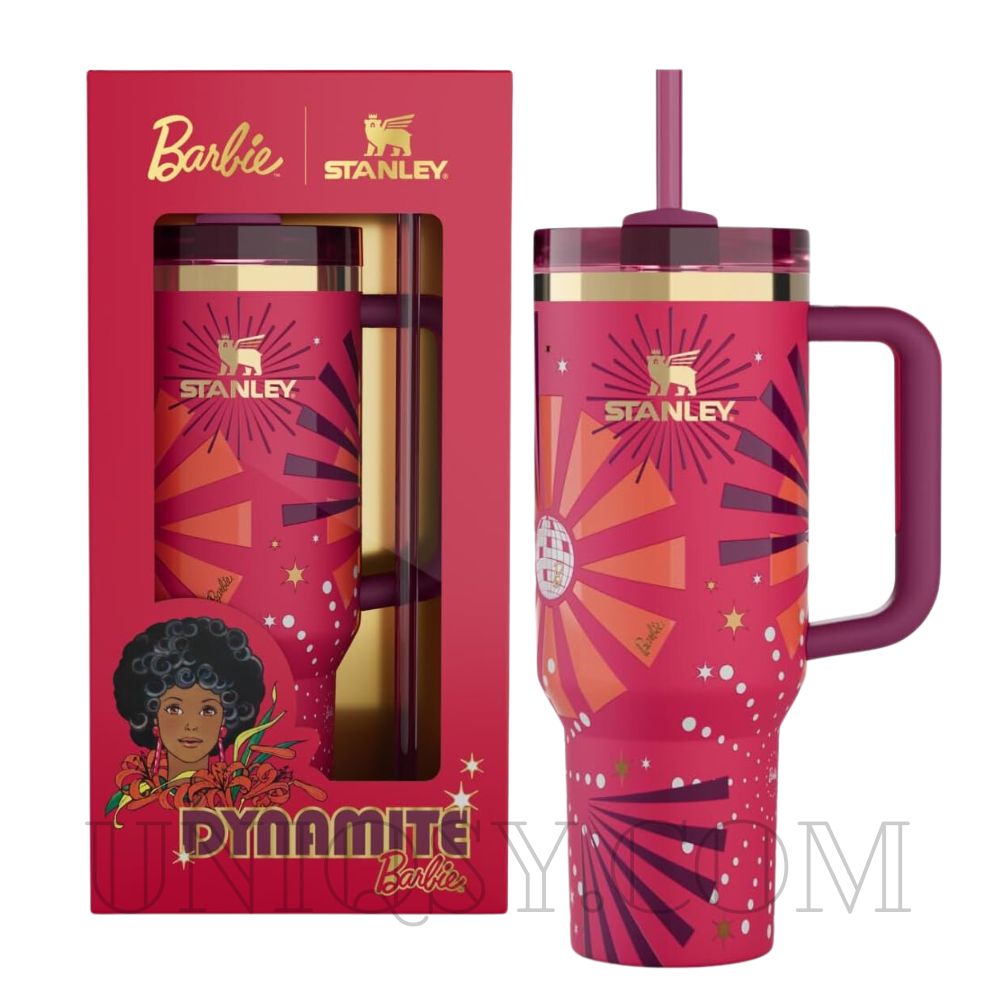 Stanley 40 OZ Tumbler 80s Dynamite – Retro-Inspired Stanley Mug, Cup & Quencher for Hot & Cold Drinks