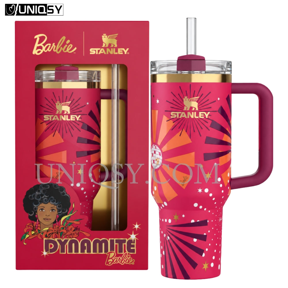 Stanley 40 OZ Tumbler 80s Dynamite – Retro-Inspired Stanley Mug, Cup & Quencher for Hot & Cold Drinks