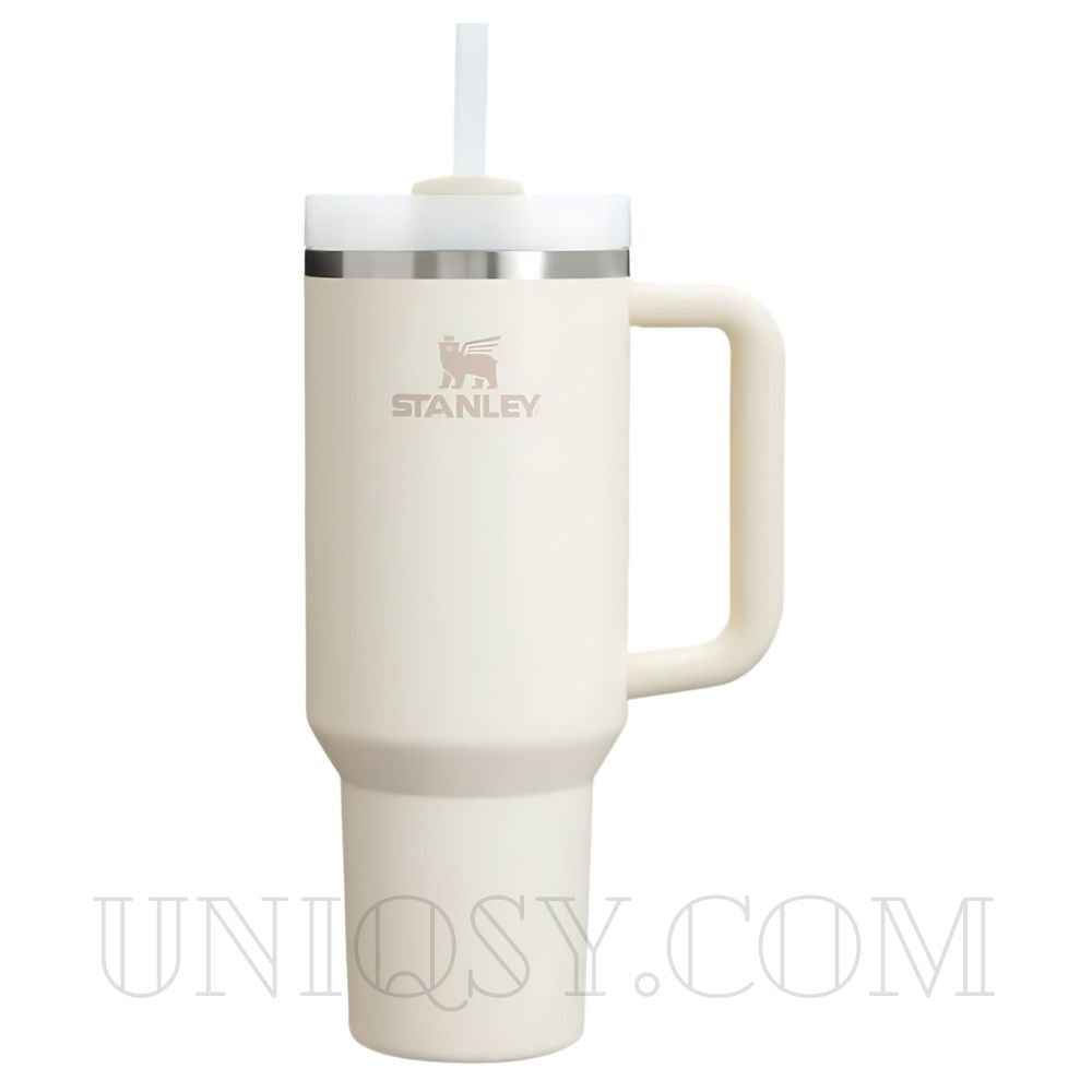 Stanley 40 OZ Tumbler Cream White – Elegant Stanley Mug, Cup & Quencher for Hot & Cold Drinks
