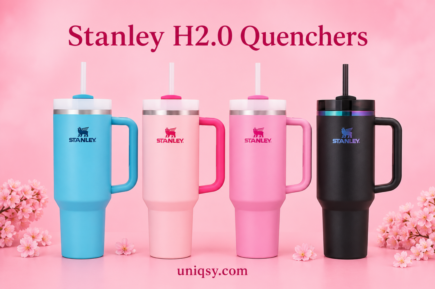 Stylish and durable Stanley Tumblers, designed to keep beverages at the perfect temperature while offering a sleek and functional design.