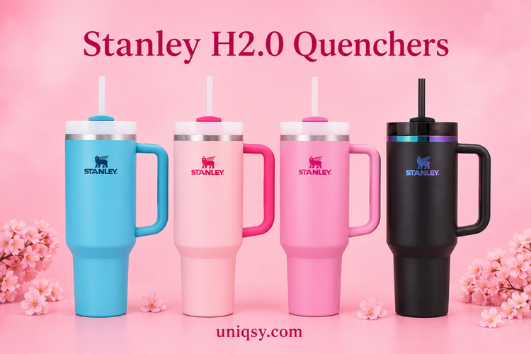 Stylish and durable Stanley Tumblers, designed to keep beverages at the perfect temperature while offering a sleek and functional design.