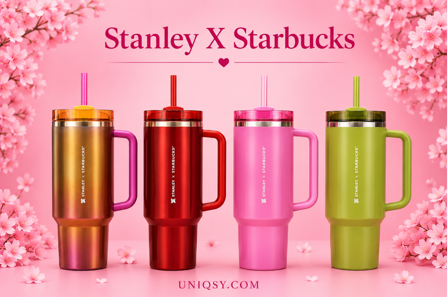 Limited edition Stanley tumblers featuring the iconic Starbucks design, combining style, durability, and functionality for coffee lovers.