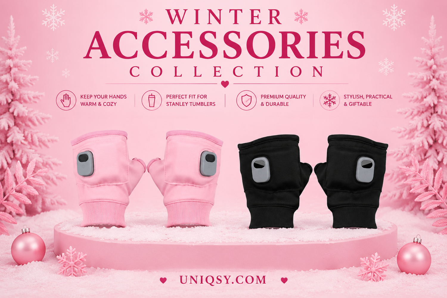 Cozy and stylish winter gloves collection to keep your hands warm during the cold season, perfect for everyday wear.