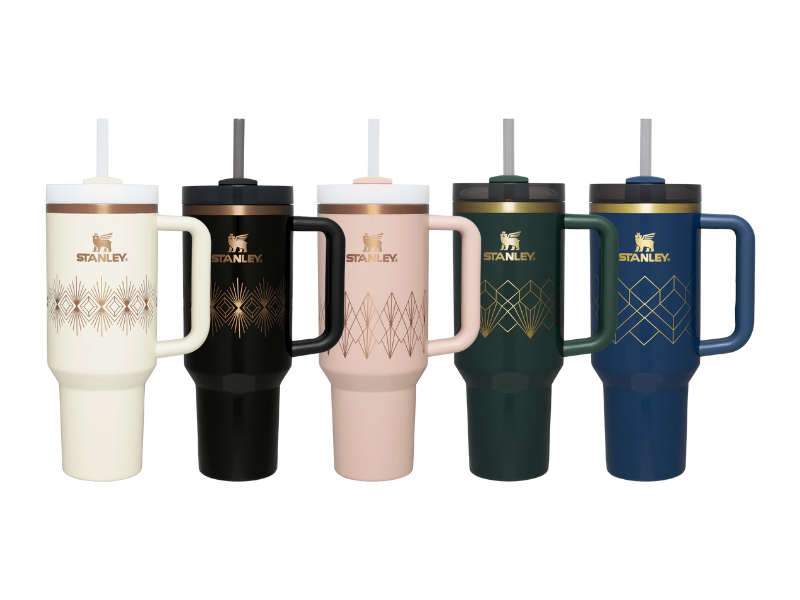Stanley Deco Collection – Elegant drinkware with vintage-inspired designs, crafted for style and durability.