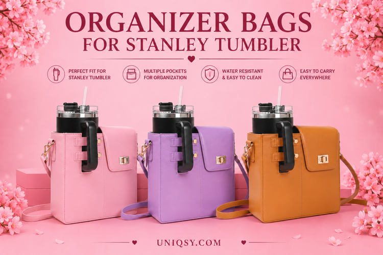 Durable and stylish Stanley Tumbler Organizer Bags, designed to keep your tumblers safe and easily accessible for travel or storage.