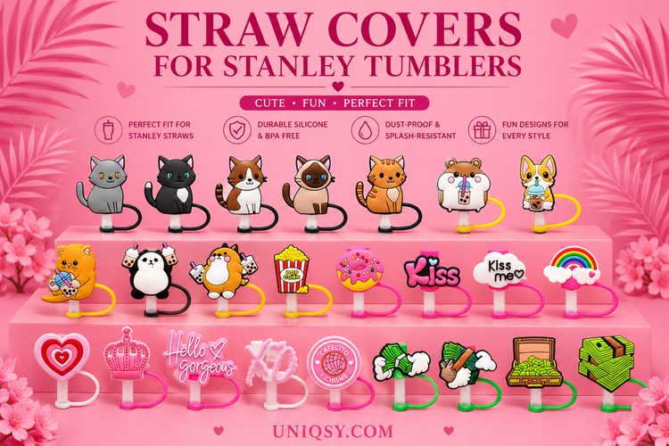 Durable and stylish Stanley Straw Covers designed to protect straws and add a touch of style to your Stanley tumblers.