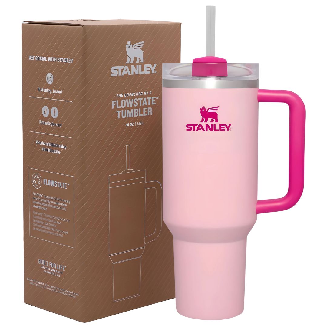 Flamingo Pink Stanley Tumbler Cup 40 oz