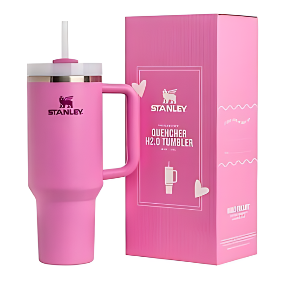 Pink Stanley 40 oz Tumbler Cup