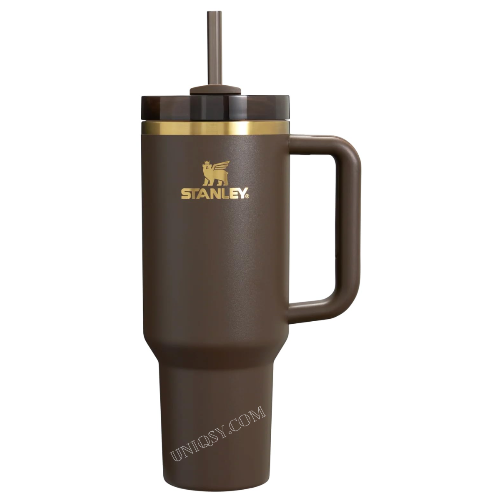 Stanley 40 OZ Tumbler Chocolate Gold – Limited Edition Stanley Mug, Cup & Quencher for Hot & Cold Drinks