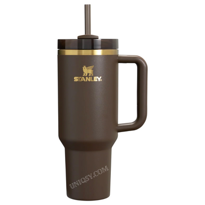 Stanley 40 OZ Tumbler Chocolate Gold – Limited Edition Stanley Mug, Cup & Quencher for Hot & Cold Drinks