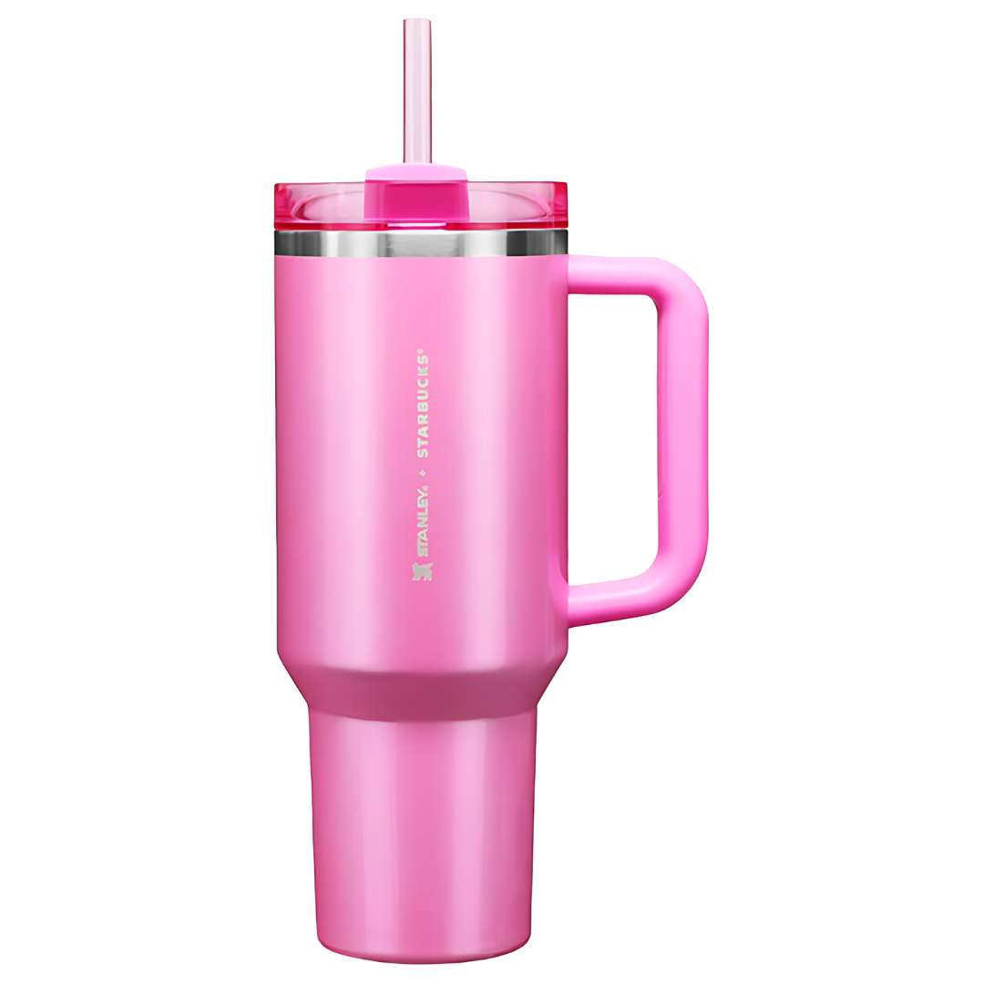 Pink Stanley 40 oz Tumbler Cup