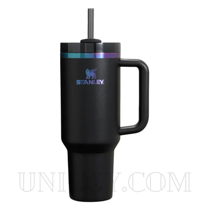 Stanley 40 OZ Tumbler Black Chroma – Sleek Stanley Mug, Cup & Quencher for Hot & Cold Drinks
