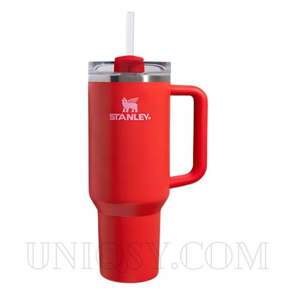 Stanley 40 OZ Tumbler Target Red – Bold Stanley Mug, Cup & Quencher for Hot & Cold Drinks