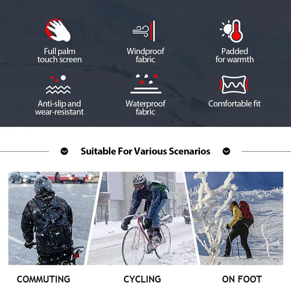 Ultimate Winter Touchscreen Gloves – Warm, Waterproof, and Stylish