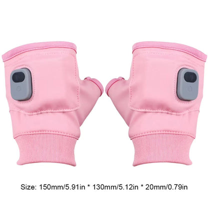 Rechargeable Heated Fingerless Gloves – 360° Thermal Warmth