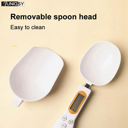 Electronic Measuring Spoon Scale with LCD Display, Type-C Rechargeable, 0.5-1000g