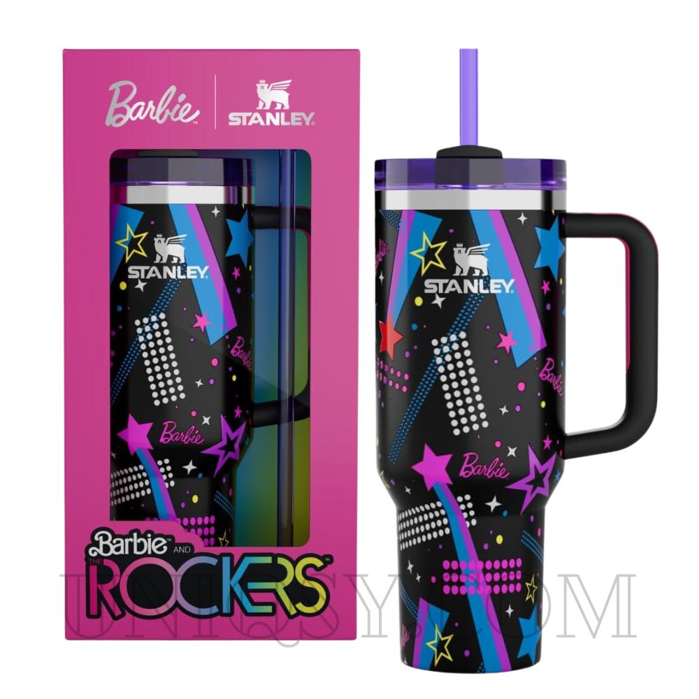 Stanley 40 OZ Tumbler 80s Rockers – Bold & Retro Stanley Mug, Cup & Quencher for Hot & Cold Drinks