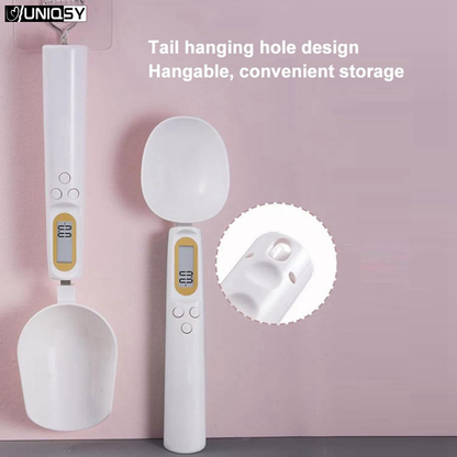Electronic Measuring Spoon Scale with LCD Display, Type-C Rechargeable, 0.5-1000g