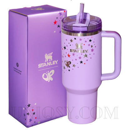 Stanley 40 OZ Tumbler Cup Olivia Rodrigo Edition – Purple Stanley Mug, Cup & Quencher for Hot & Cold Drinks