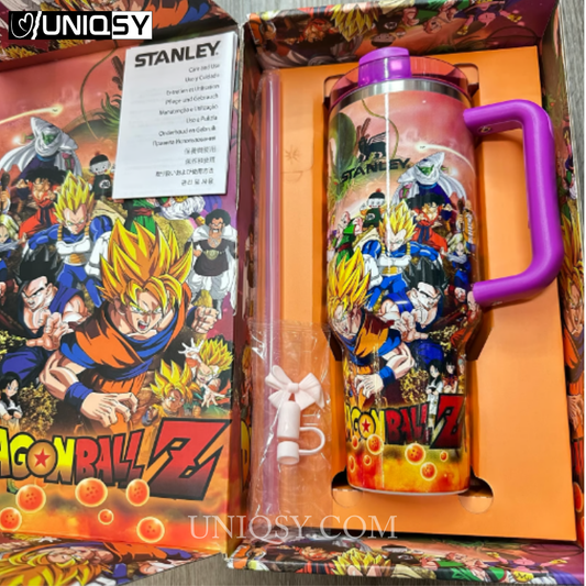 Stanley Dragon Ball Z insulated tumbler packaging and accessories