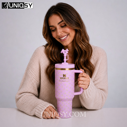 Stanley X LoveShackFancy 40 OZ Tumbler - Polaroid Rose
