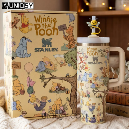 Stanley Winnie the Pooh 40oz tumbler straw and lid