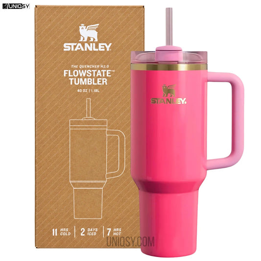 Stanley 40 OZ Tumbler Watermelon Red – Bold Stanley Mug, Cup & Quencher for Hot & Cold Drinks